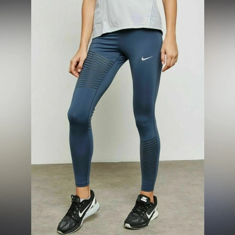 Nike Epic Luxe Flash Dri-FIT Running Leggings XS Reflective Performance Tights